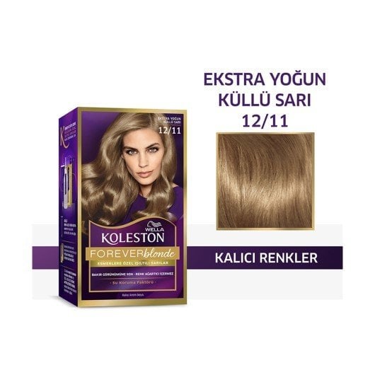 Koleston Kit Saç Boyası 12-11 - Ekstra Yoğun Küllü Sarı