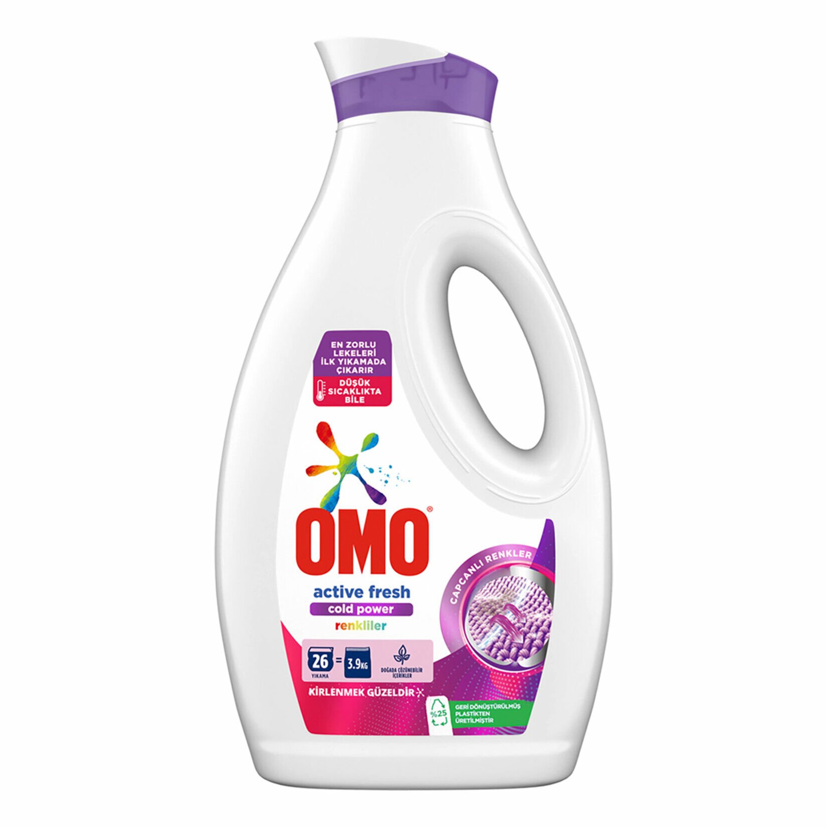 Omo Sıvı Active Fresh Cold Power Renkliler İçin Çamaşır Deterjanı 1690 ml
