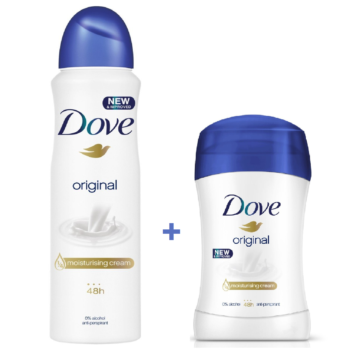 Dove Deodorant Original Sprey 150 ml + Stick 40 ml