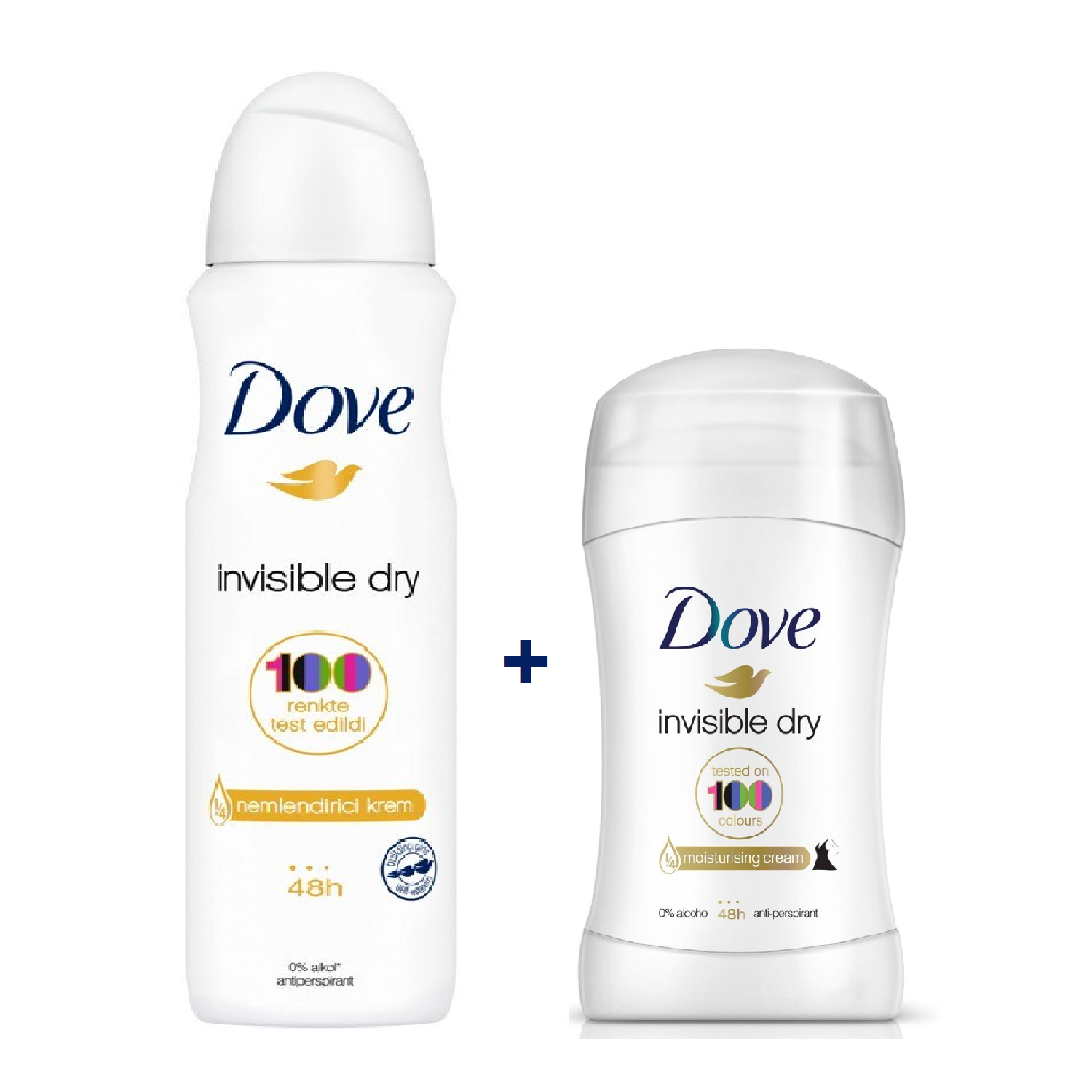 Dove Deodorant Invisible Dry Sprey 150 ml + Stick 40 ml