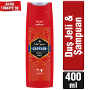 Old Spice Duş Jeli & Şampuan Captain 400 ml