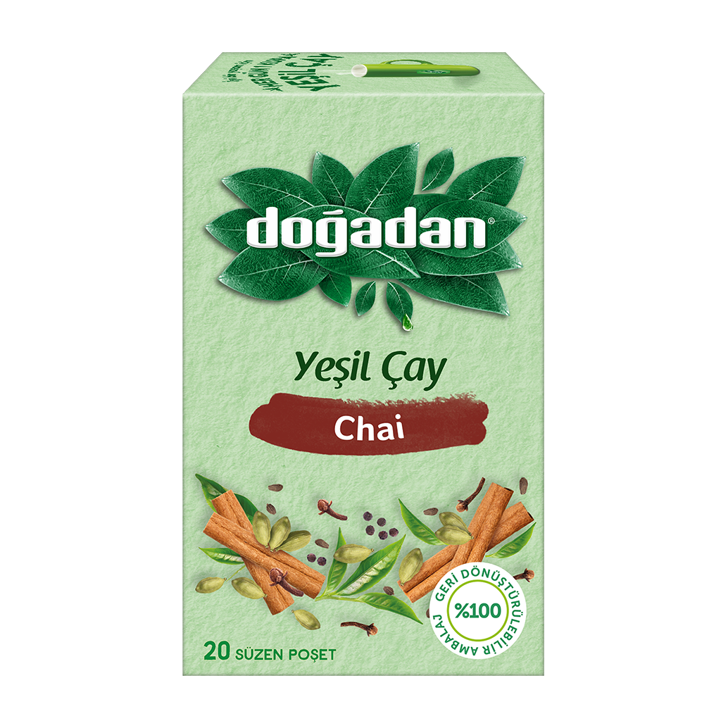 Doğadan Yeşil Çay Chai 20'li