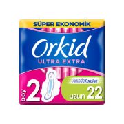 Orkid Ultra Extra Süper Ekonomik Hijyenik Ped Uzun 22 Adet
