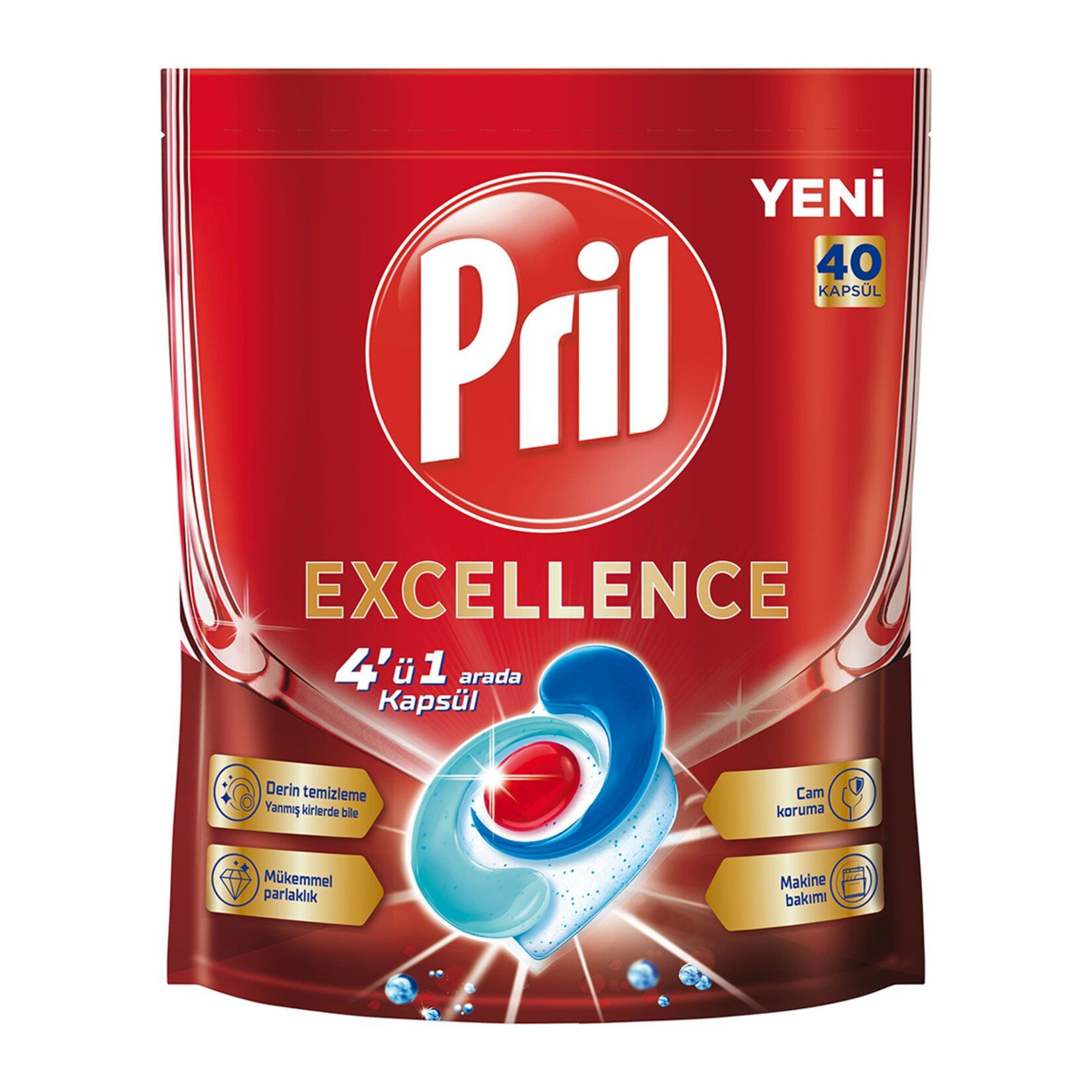 Pril Excellence Bulaşık Kapsülü 40'lı