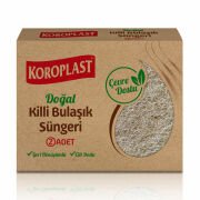 Koroplast Doğal Killi Bulaşık Süngeri 2'li