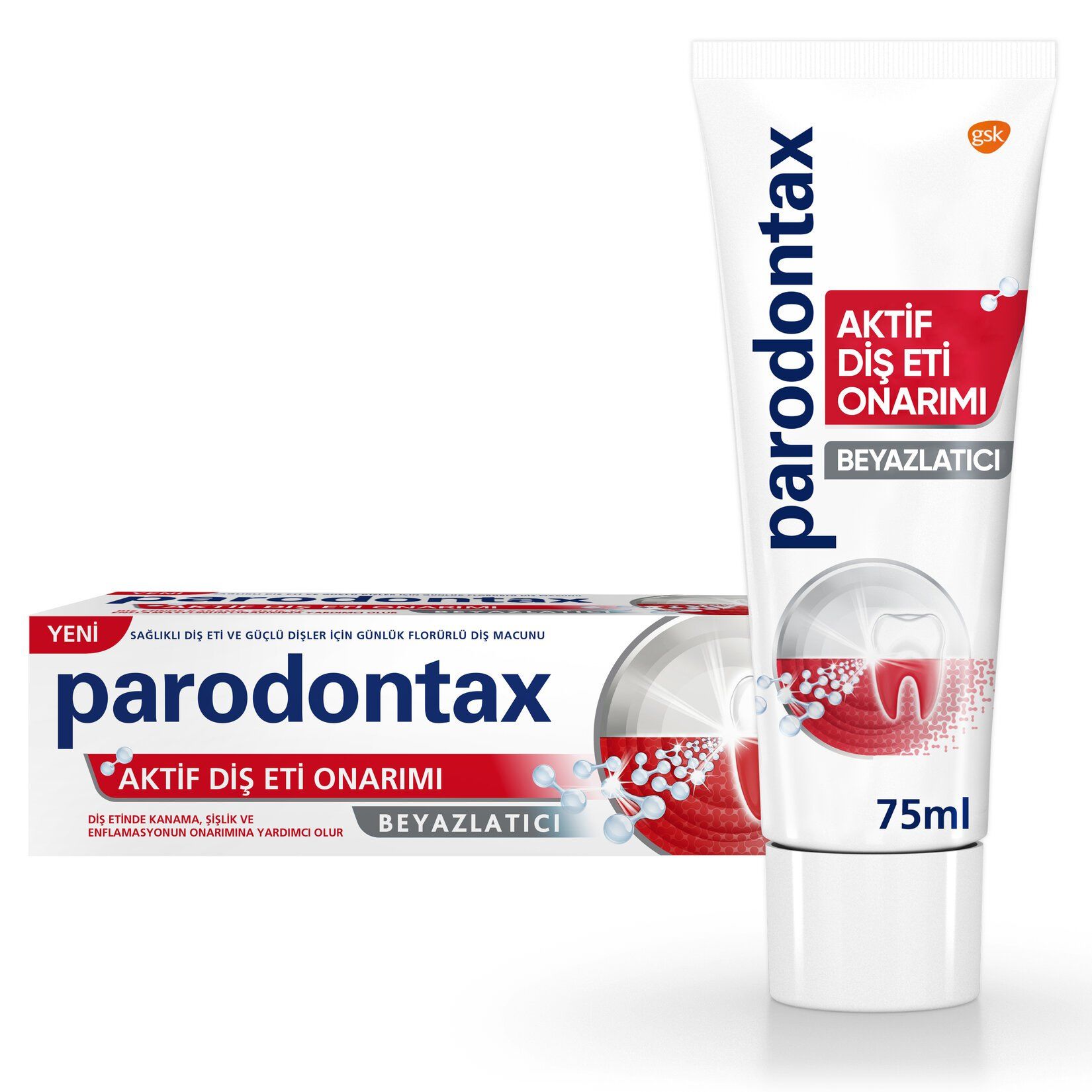 Parodontax Aktif Diş Eti Onarımı Beyazlatıcı 75 ml