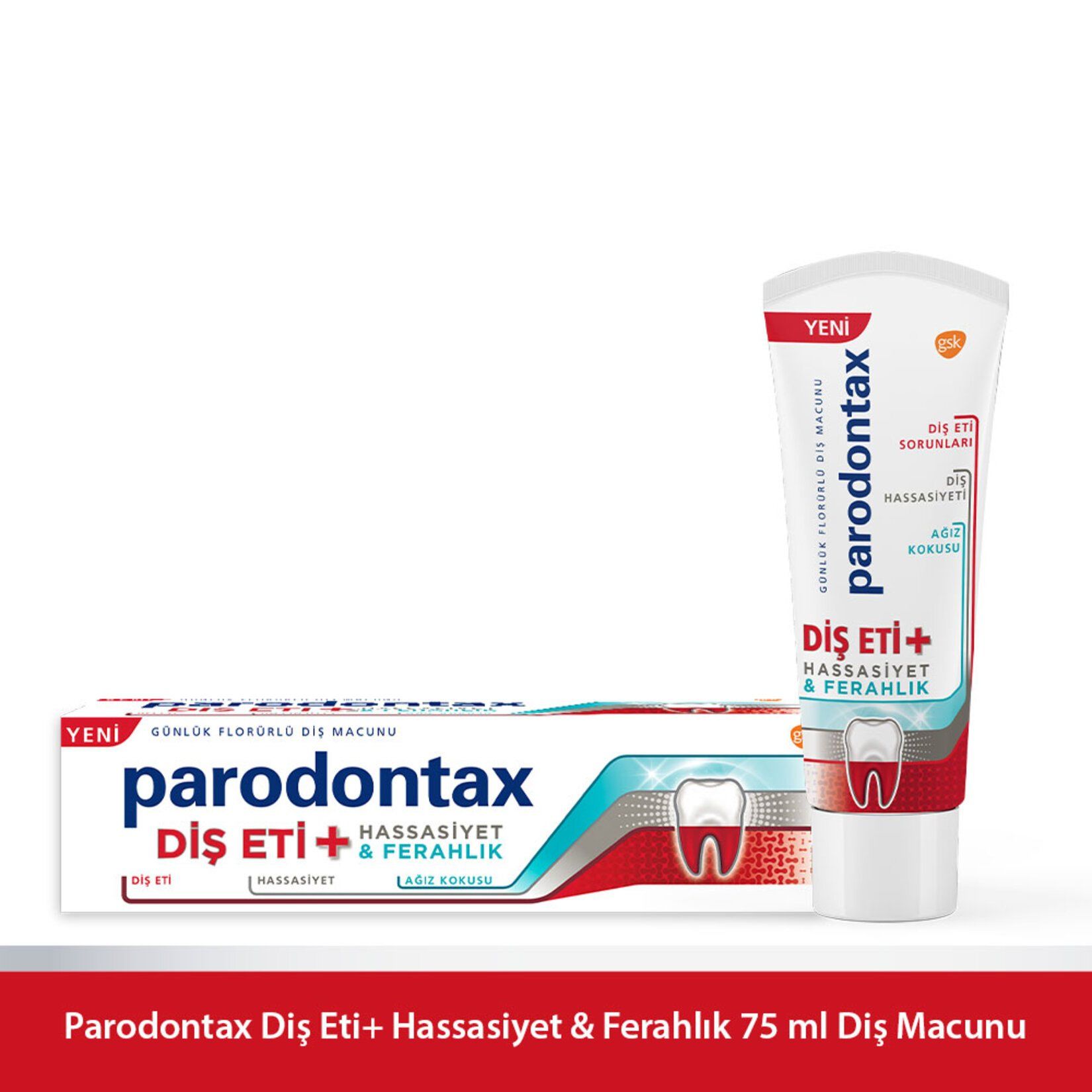 Parodontax Diş Eti + Hassasiyet & Ferahlık Diş Macunu 75 ml