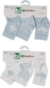 Bibaby Bambu Erkek 3'lü Çorap (0-3 Ay)