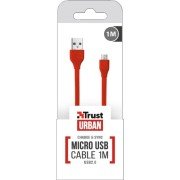 Trust Flat Micro-USB Cable 1m - Kırmızı