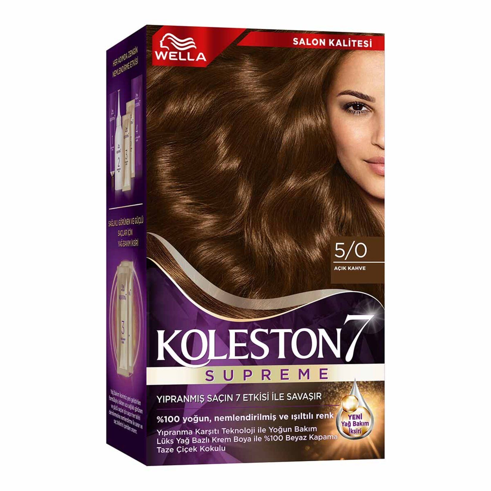 Wella Koleston Supreme Saç Boyası 5/0 Açık Kahve