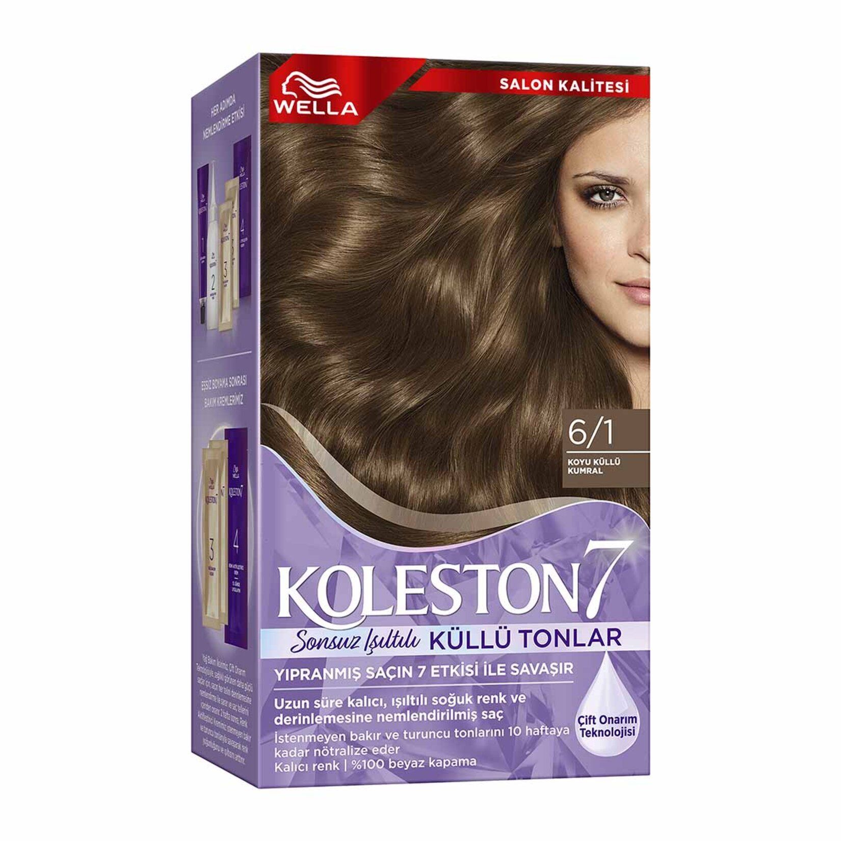 Wella Koleston Supreme Sonsuz Işıltılı Küllü Tonlar Saç Boyası 6/1 Koyu Küllü Kumral