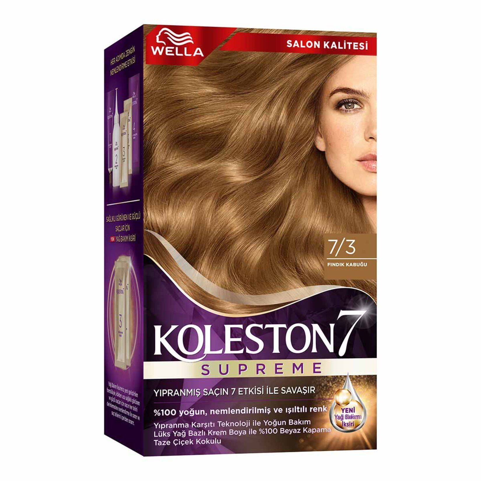 Wella Koleston Supreme Saç Boyası 7/3 Fındık Kabuğu