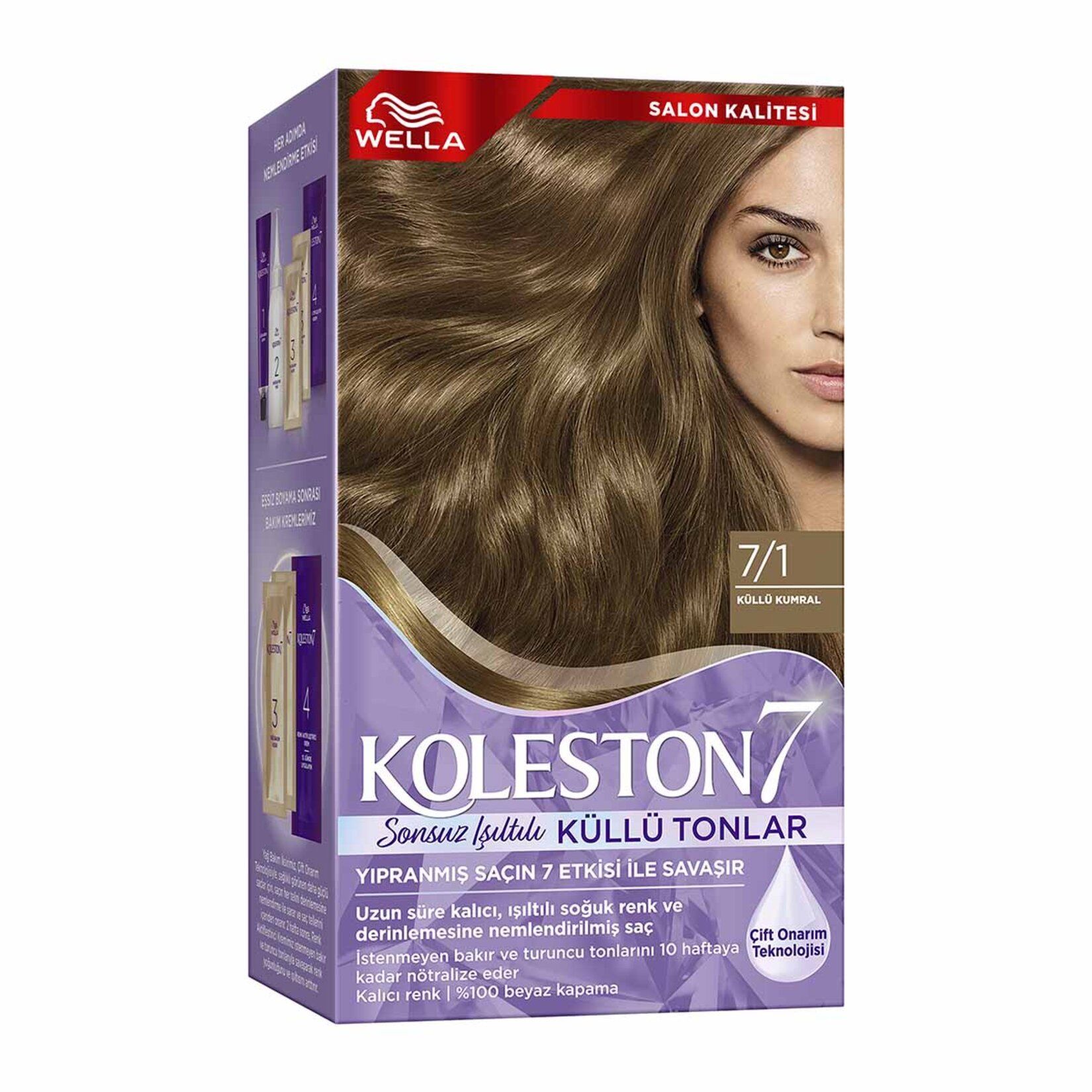 Wella Koleston Supreme Sonsuz Işıltılı Küllü Tonlar Saç Boyası 7/1 Küllü Kumral