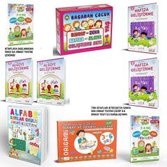 Okul Öncesi 3-4 Yaş Mega Set Dikkat - Zeka - Hafıza ve Algıyı Geliştirme Seti