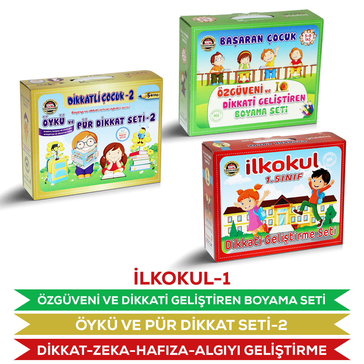 1-Sınıf Dikkat Zeka Öykü Özgüven Seti