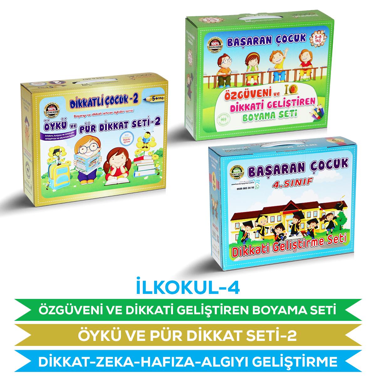 4-Sınıf Dikkat Zeka Öykü Özgüven Seti