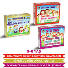5-6 Yaş Dikkat Zeka Öykü Özgüven Seti
