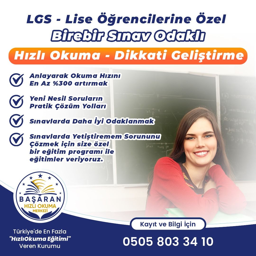 LGS - LİSE Öğrencileri İçin Hızlı Okuma Eğitimi