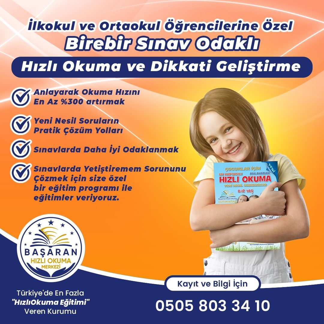 İlkokul ve Ortaokul Öğrencileri İçin Hızlı Okuma Eğitimi