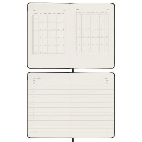 Victoria\'s Journals Classic 2024 Sert Kapak Günlük Ajanda 9x14 Altın 123-9193