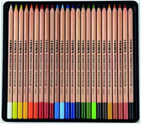 Lyra Rembrandt Polycolor Kuru Boya 24 Renk Metal Kutu