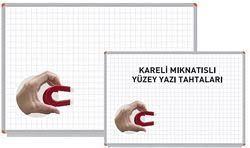 Akyazı Duvara Monte Manyetik Kareli Yazı Tahtası 120x300