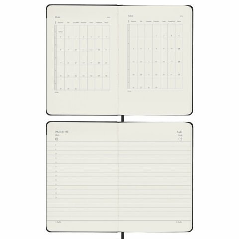 Victoria\'s Journals Classic 2024 Sert Kapak Günlük Ajanda 9x14 Yeşil 123-9188