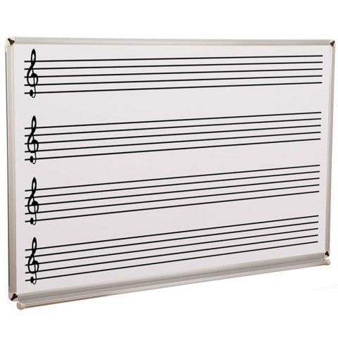 Akyazı Duvara Monte Laminant Müzik Çizgili  Yazı Tahtası 120x240
