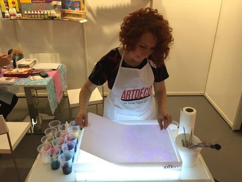 Artdeco Ebru Teknesi 35x50