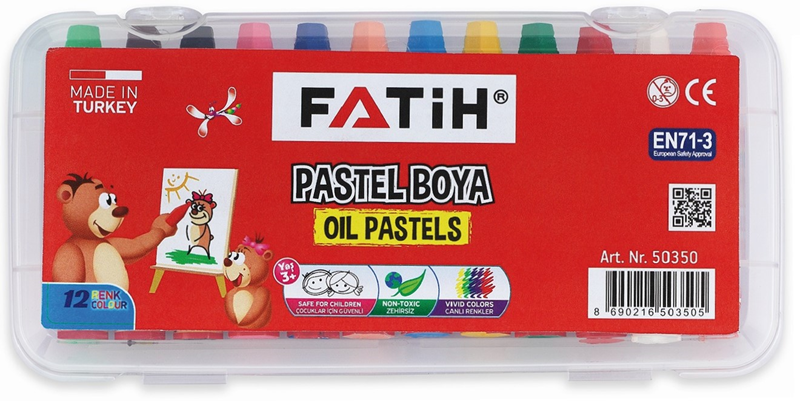 Fatih Pastel Boya Çantalı 12 Renk