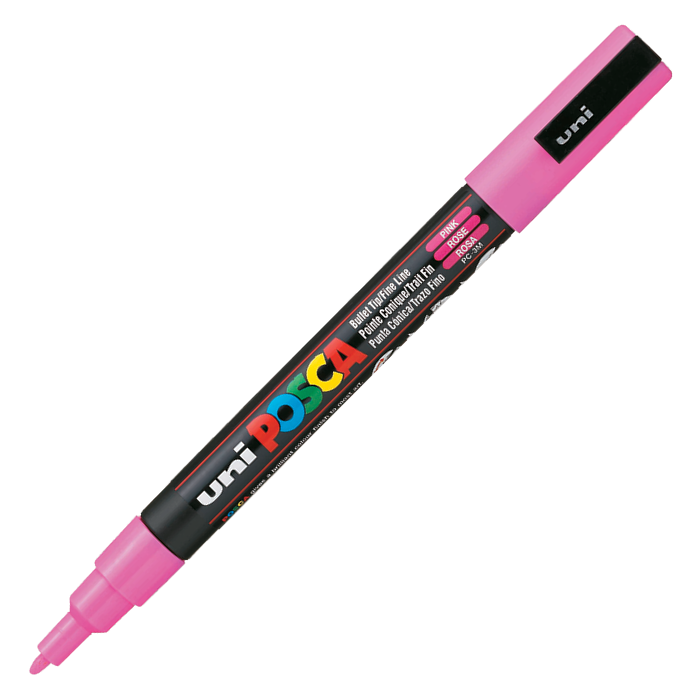 Uni POSCA 0.9-1.3 Su Bazlı Poster Markörü Pembe