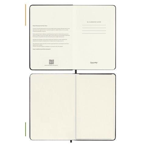 Victoria\'s Journals Classic 2024 Esnek Kapak Günlük Ajanda 13x21 Siyah 123-9163
