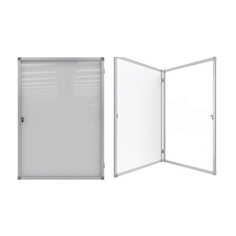 Akyazı Camekanlı Manyetik Pano İnce Çerçeveli Kapaklı 60x90