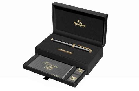 Scrikss Heritage2 Roller Kalem Siyah Altın Lake