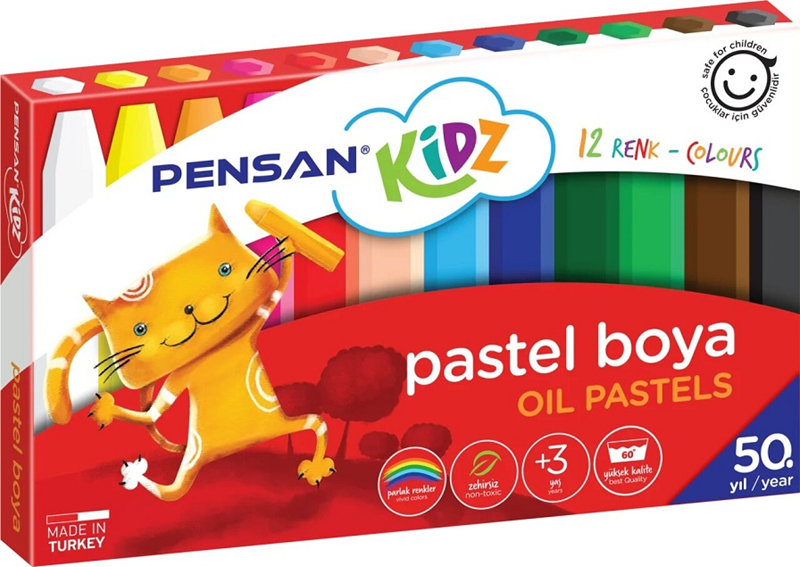 Pensan Pastel Boya 12 Renk