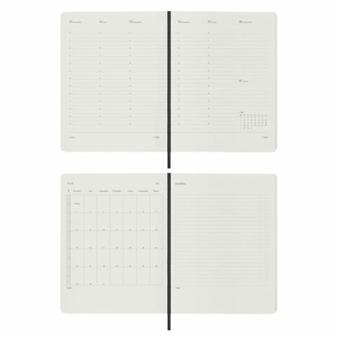 Victoria's Journals Classic 2024 Sert Kapak Haftalık Ajanda 19x25 Kırmızı 123-9148