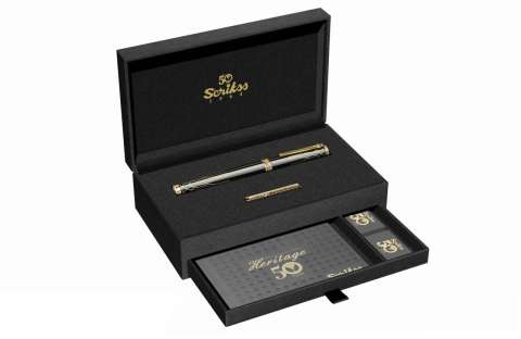 Scrikss Heritage Roller Kalem Siyah Altın