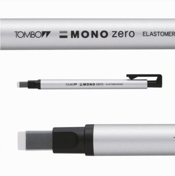 Tombow Mono Zero Basmalı Kalem Silgi Geniş Uç 2.5x5mm