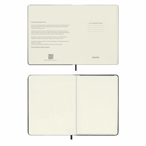 Victoria's Journals Classic 2024 Sert Kapak Haftalık Ajanda 19x25 Siyah 123-9146