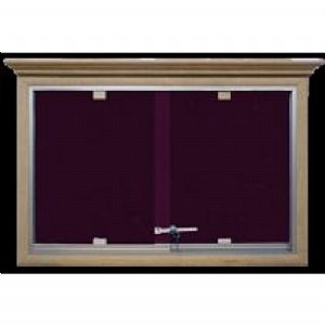 Camekanlı Kumaşlı Pano Ahşap Çerçeve 90x120