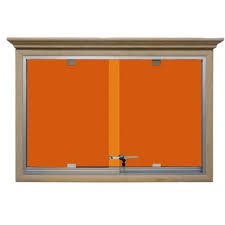 Camekanlı Kumaşlı Pano Ahşap Çerçeve 90x120