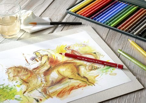 Faber Castell Albrecht Dürer Magnus Kuru Boya Kalemi 12 Renk Teneke Kutu