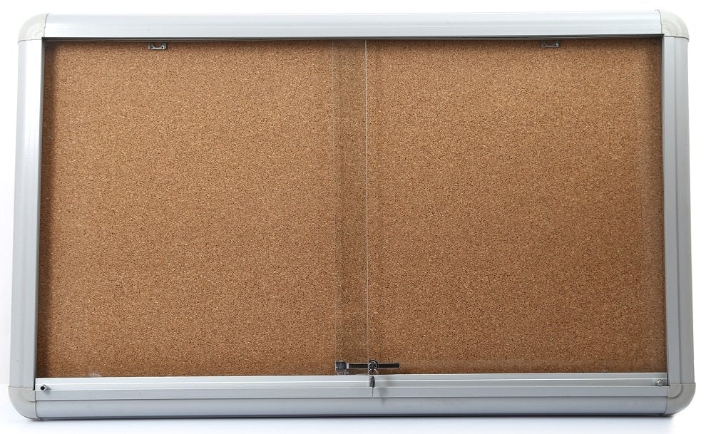 Akyazı Camekanlı Mantar Pano Alüminyum Çerçeveli 60x90
