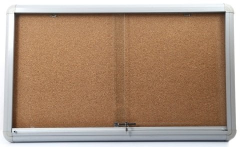 Akyazı Camekanlı Mantar Pano Alüminyum Çerçeveli 60x90
