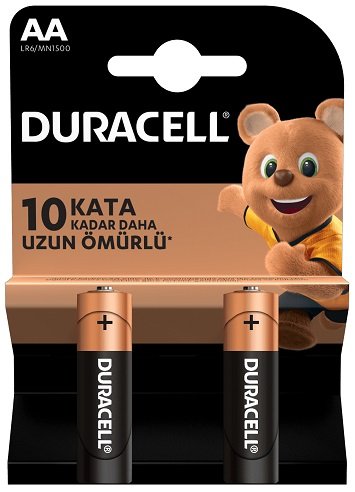 Duracell AA Kalem Pil 2\'li Kart