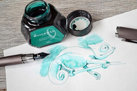 Waterman Şişe Mürekkep Yeşil 50ml.
