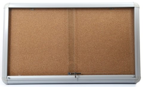 Akyazı Camekanlı Mantar Pano Alüminyum Çerçeveli 90x120
