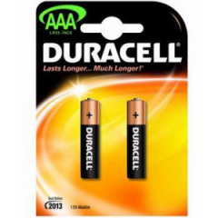Duracell AAA İnce Kalem Pil 2\'li Kart