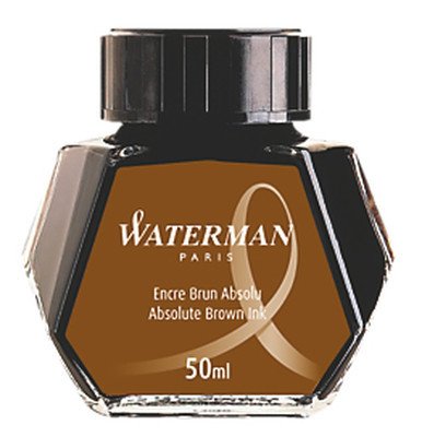 Waterman Şişe Mürekkep Kahverengi 50ml.