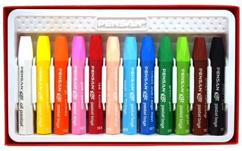 Pritt Wax Crayon Mum Boya Silinebilir Jumbo 12 Renk